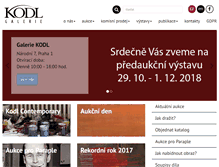 Tablet Screenshot of galeriekodl.cz